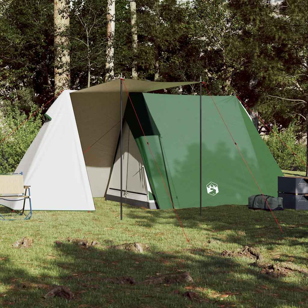 Tenda da Campeggio per 3 Persone Verde Impermeabile 94365