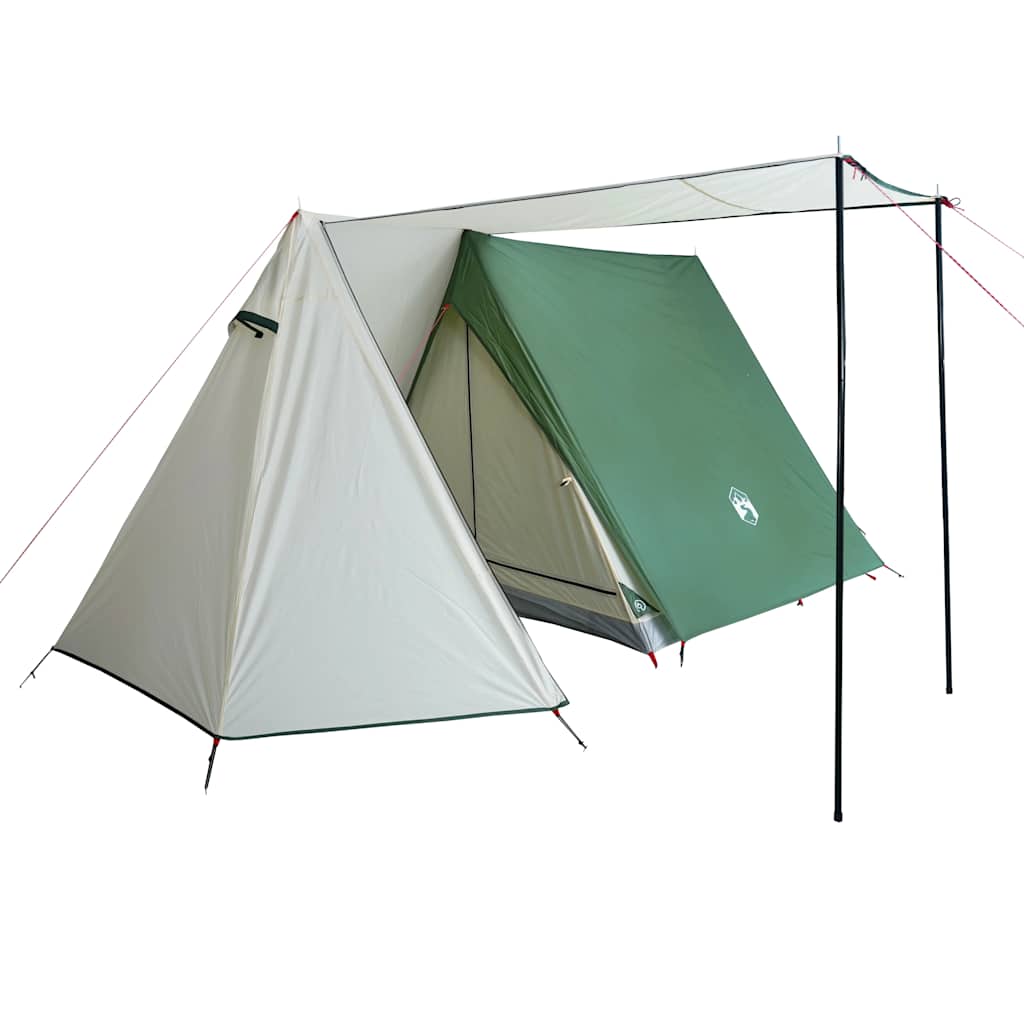 Tenda da Campeggio per 3 Persone Verde Impermeabile 94365
