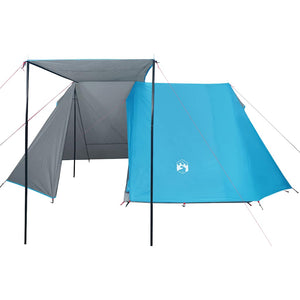 Tenda da Campeggio per 3 Persone Blu Impermeabile
