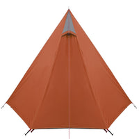 Tenda da Campeggio 3 Persone Grigio e Arancione Impermeabile 94367
