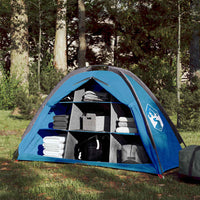 Tenda Portaoggetti con 9 Scomparti Blu Impermeabile 94375
