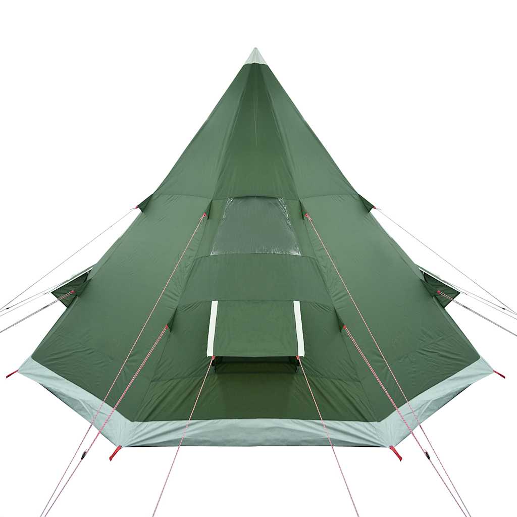 Tenda da Campeggio Tipi per 4 Persone Verde Impermeabile 94380