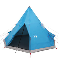 Tenda da Campeggio Tipi per 4 Persone Blu Impermeabile 94381