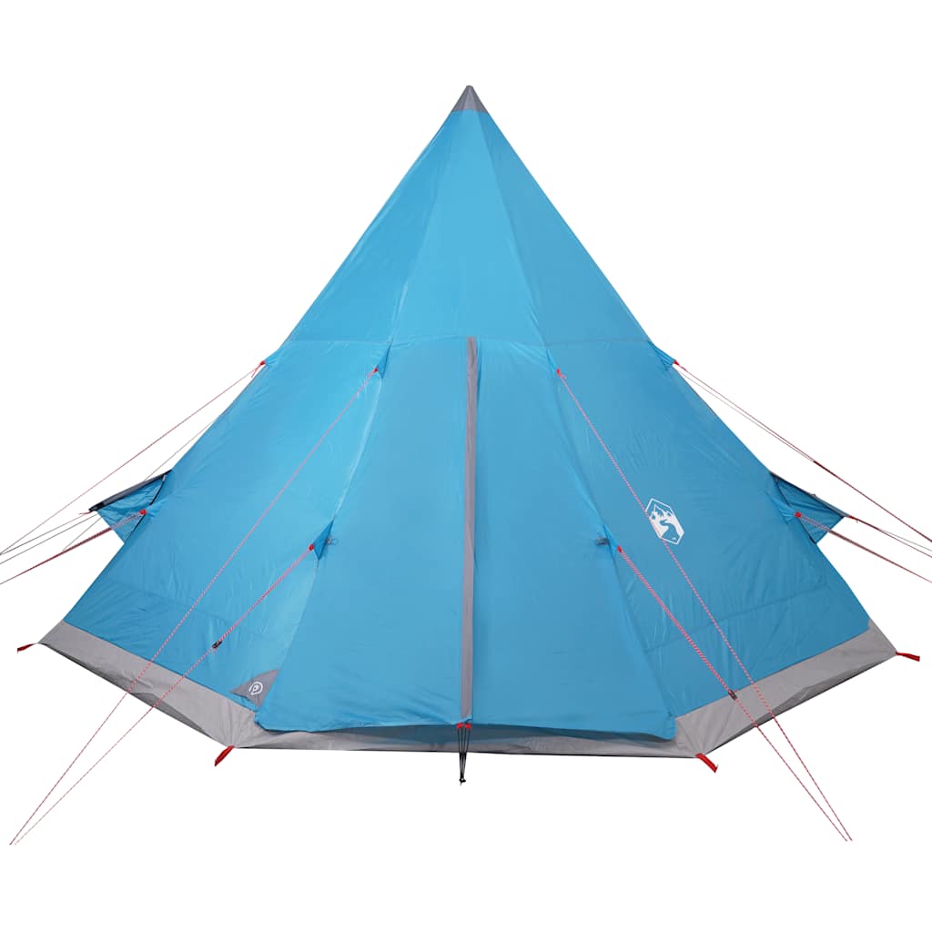 Tenda da Campeggio Tipi per 4 Persone Blu Impermeabile 94381