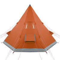 Tenda da Campeggio Tipi 4 Persone Arancione Impermeabile 94382