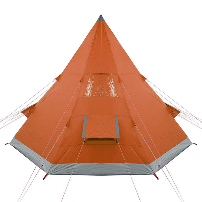 Tenda da Campeggio Tipi 4 Persone Arancione Impermeabile 94382