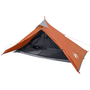 Tenda da Campeggio Tipi 1 Persona Arancione Impermeabile 94385