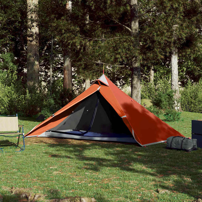 Tenda da Campeggio Tipi 1 Persona Arancione Impermeabile 94385
