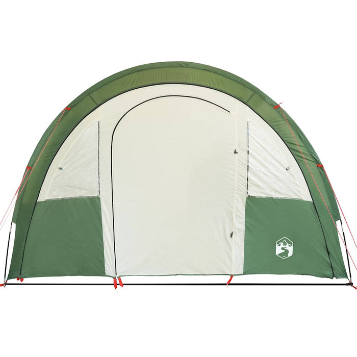 Tenda da Campeggio a Tunnel per 4 Persone Verde Impermeabile 94400