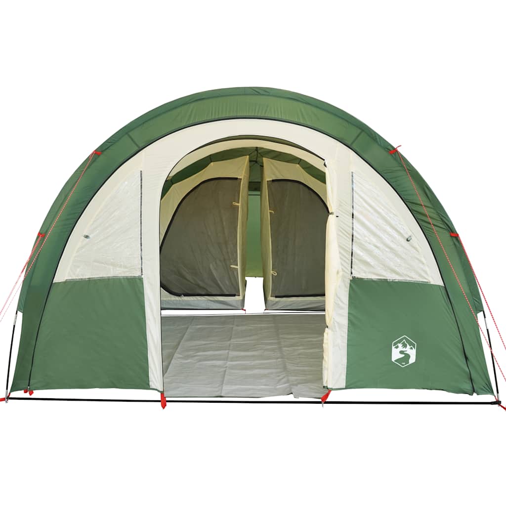 Tenda da Campeggio a Tunnel per 4 Persone Verde Impermeabile 94400