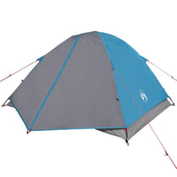 Tenda da Campeggio a Cupola per 3 Persone Blu Impermeabile 94410