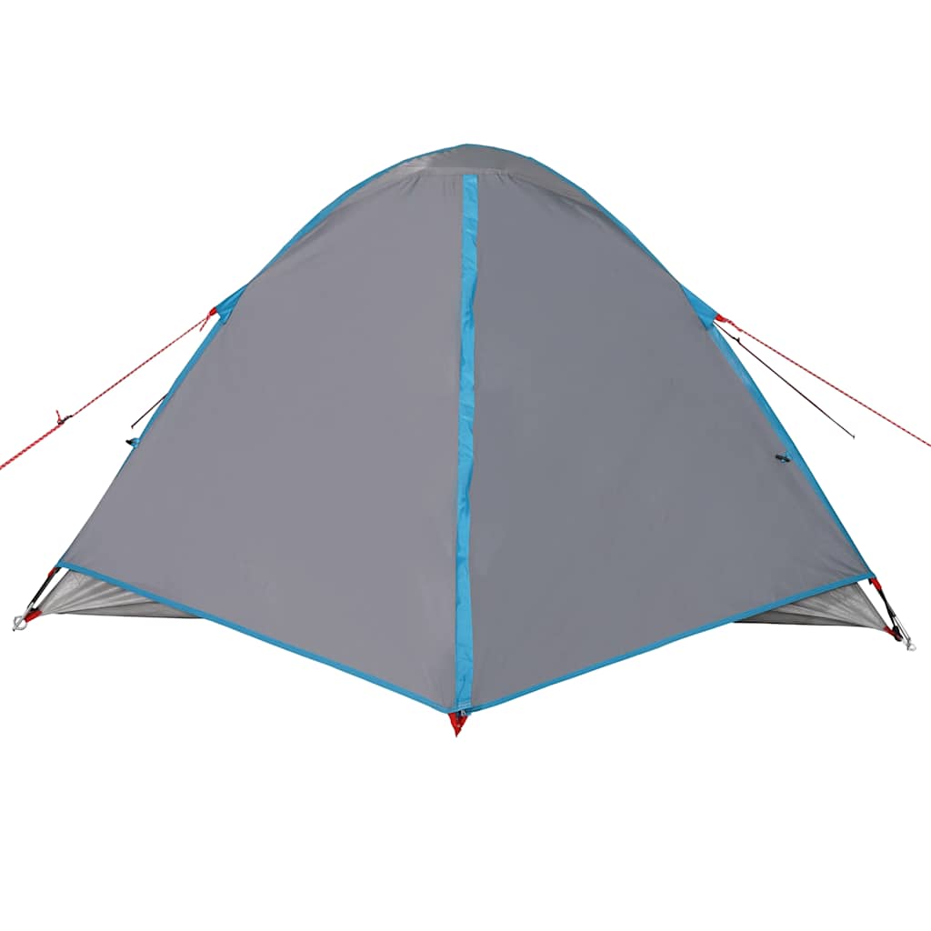 Tenda da Campeggio a Cupola per 3 Persone Blu Impermeabile 94410