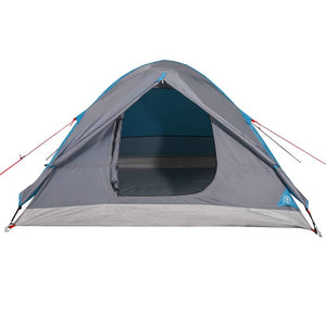 Tenda da Campeggio a Cupola per 3 Persone Blu Impermeabile 94410