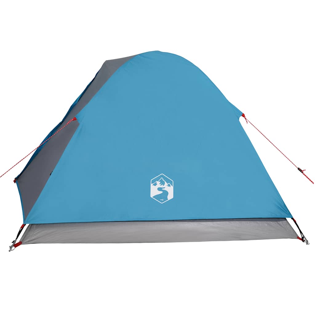 Tenda da Campeggio a Cupola per 3 Persone Blu Impermeabile 94410