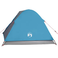 Tenda da Campeggio a Cupola per 3 Persone Blu Impermeabile 94410