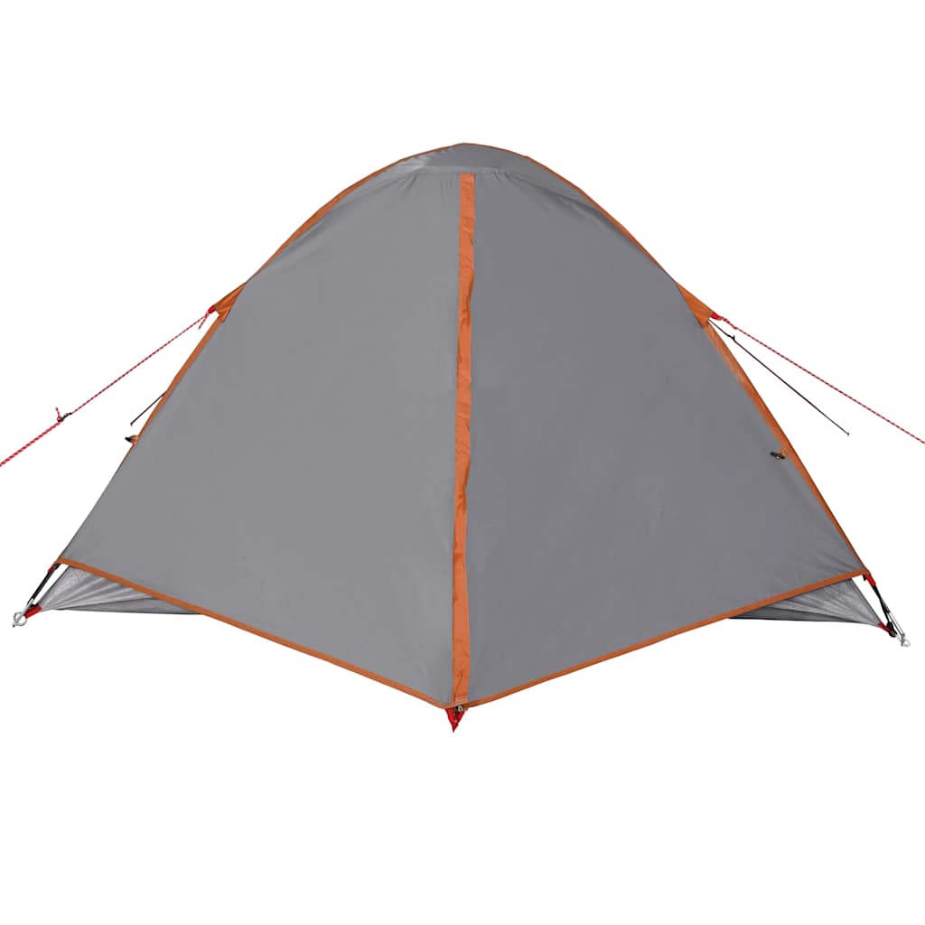Tenda da Campeggio a Cupola 3 Persone Arancione Impermeabile 94411