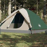 Tenda da Campeggio a Cupola per 6 Persone Verde Impermeabile 94412