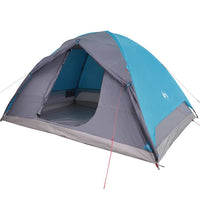Tenda da Campeggio a Cupola per 6 Persone Blu Impermeabile 94413