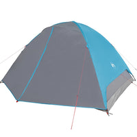 Tenda da Campeggio a Cupola per 6 Persone Blu Impermeabile 94413