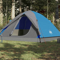 Tenda da Campeggio a Cupola per 6 Persone Blu Impermeabile 94413