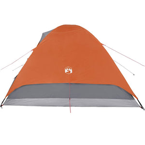 Tenda da Campeggio a Cupola 6 Persone Arancione Impermeabile 94414