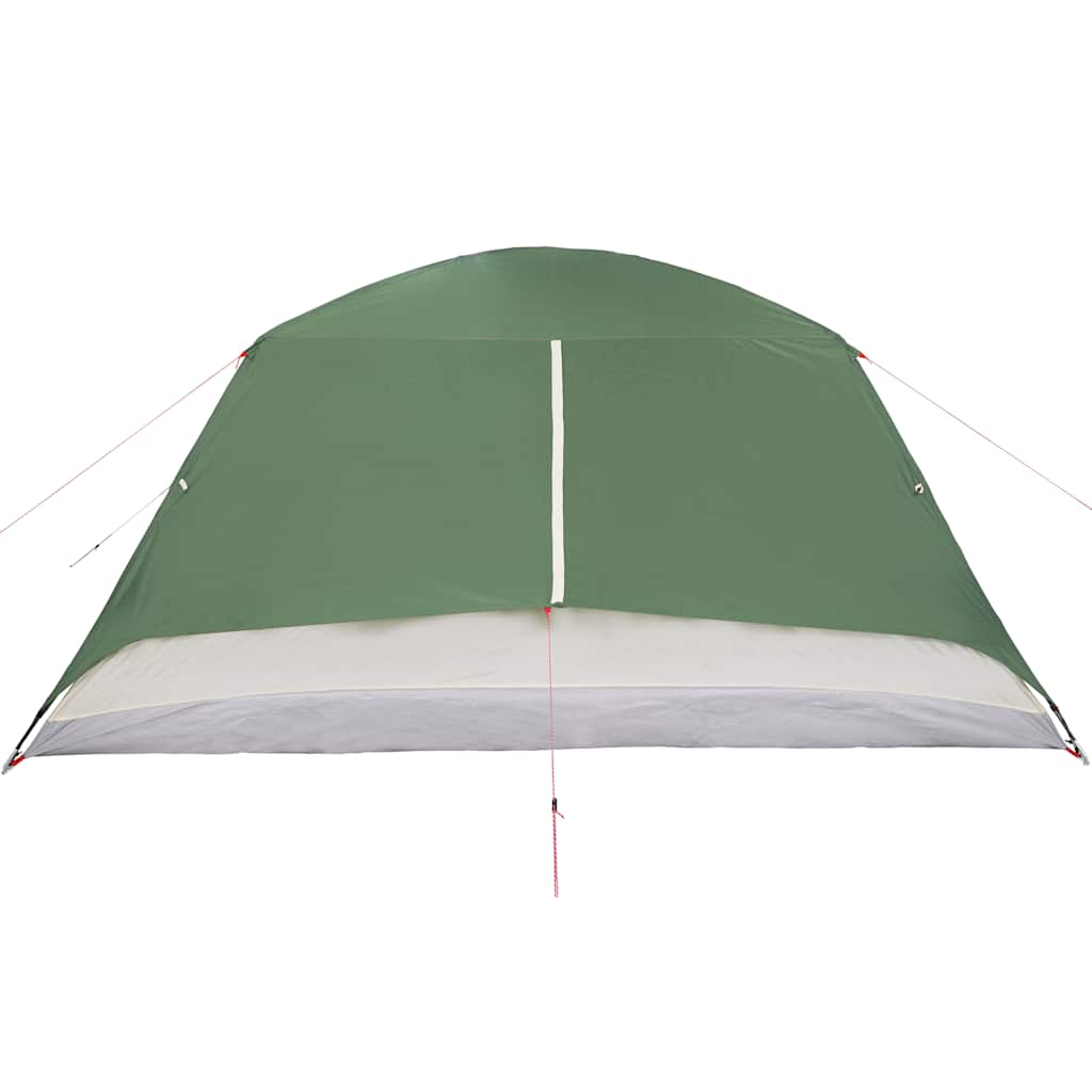 Tenda da Campeggio con Portico per 4 Persone Verde Impermeabile