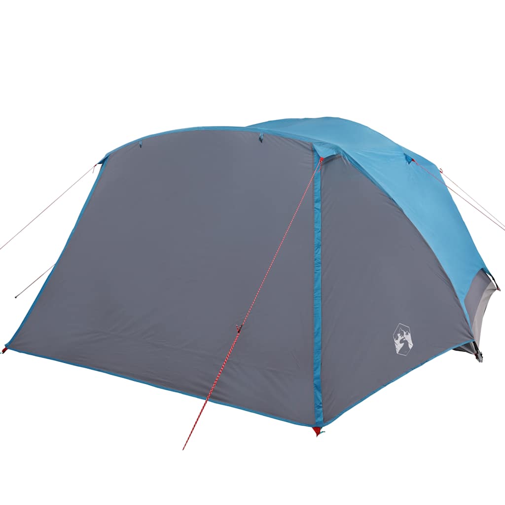 Tenda da Campeggio con Portico per 4 Persone Blu Impermeabile 94416