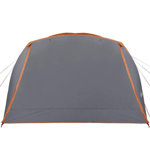 Tenda da Campeggio con Portico 4 Persone Arancione Impermeabile 94417