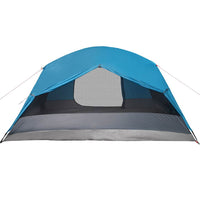 Tenda da Campeggio con Portico per 4 Persone Blu Impermeabile 94419