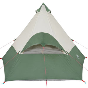 Tenda da Campeggio Tipi per 7 Persone Verde Impermeabile 94427