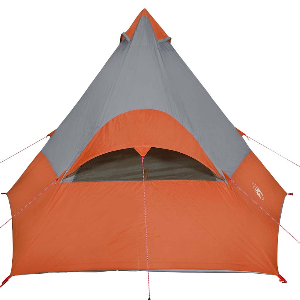 Tenda da Campeggio Tipi 7 Persone Arancione Impermeabile 94429