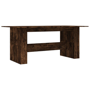 Tavolo da Pranzo Rovere Fumo 180x90x76 cm Legno Multistrato 838192
