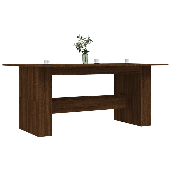 Tavolo da Pranzo Rovere Marrone 180x90x76 cm Legno Multistrato 838194