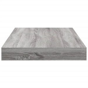 Mensole Parete 4pz Grigio Sonoma 40x10x1,5cm Legno Multistrato 838197