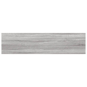Mensole Parete 4pz Grigio Sonoma 40x10x1,5cm Legno Multistrato 838197