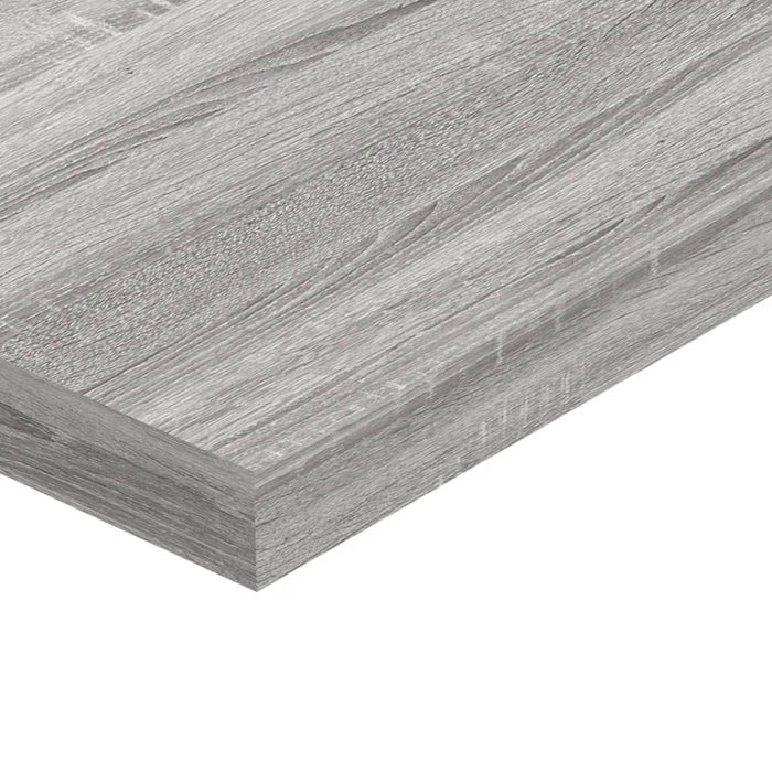 Mensole Parete 4pz Grigio Sonoma 40x10x1,5cm Legno Multistrato 838197