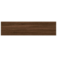 Mensole Parete 4pz Rovere Marrone 40x10x1,5cm Legno Multistrato 838199