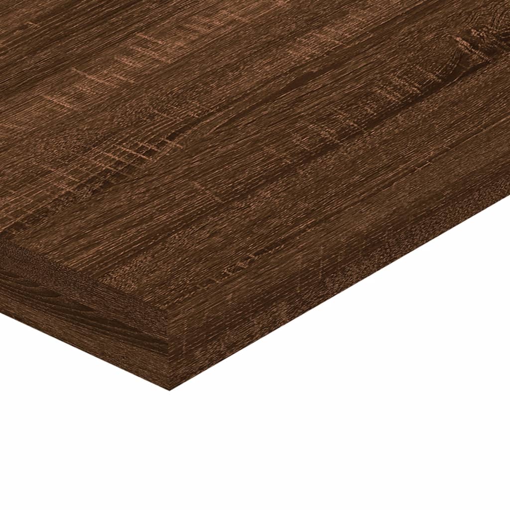 Mensole da Parete 8pz Rovere Marrone 40x10x1,5 cm Multistrato 838200