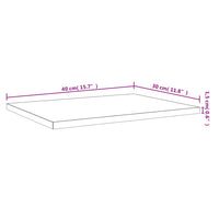 Mensole Parete 4pz Rovere Fumo 40x30x1,5 cm Legno Multistrato 838207