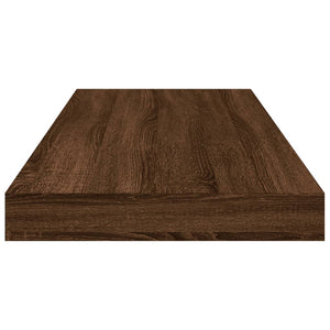 Mensole Parete 4pz Rovere Marrone 60x10x1,5cm Legno Multistrato 838229