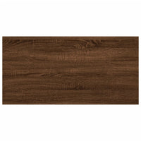 Mensole Parete 4pz Rovere Marrone 60x20x1,5cm Legno Multistrato 838235