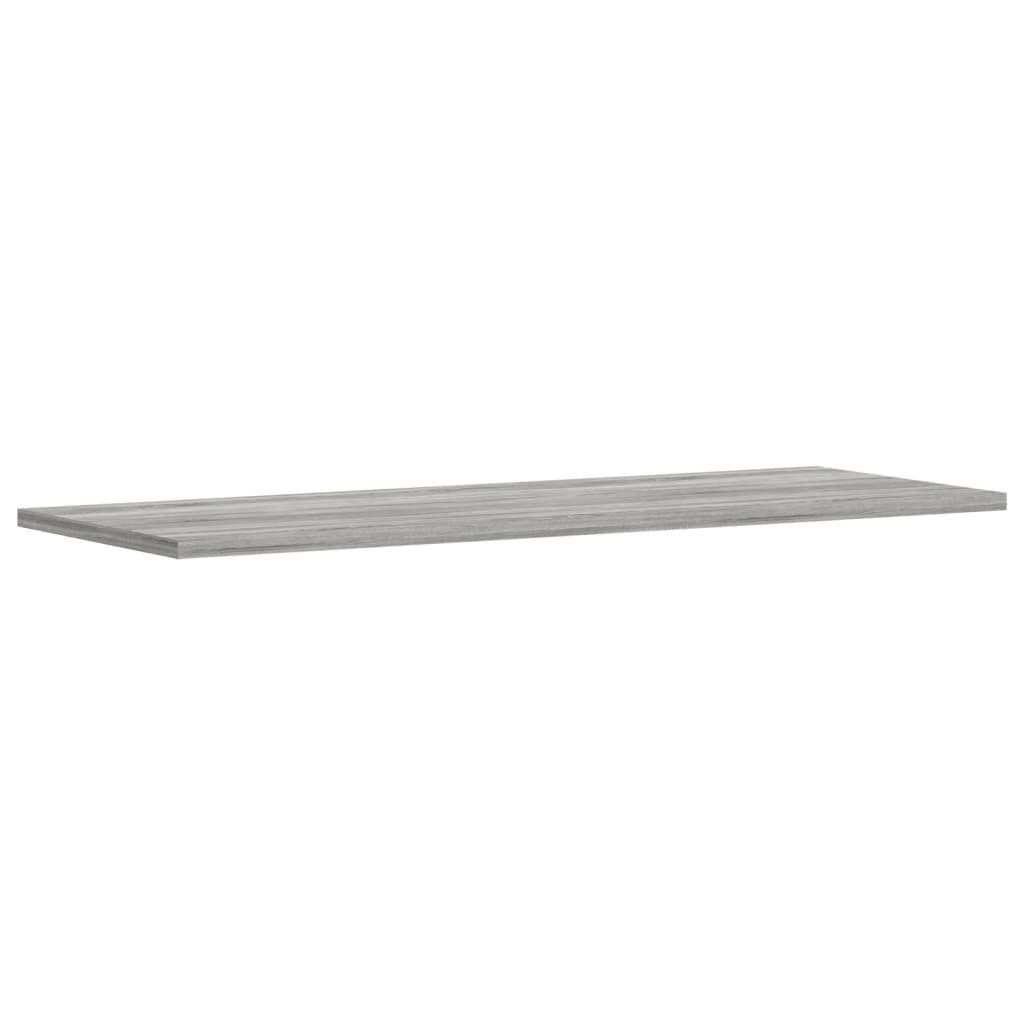 Mensole Parete 4pz Grigio Sonoma 80x30x1,5cm Legno Multistrato 838269