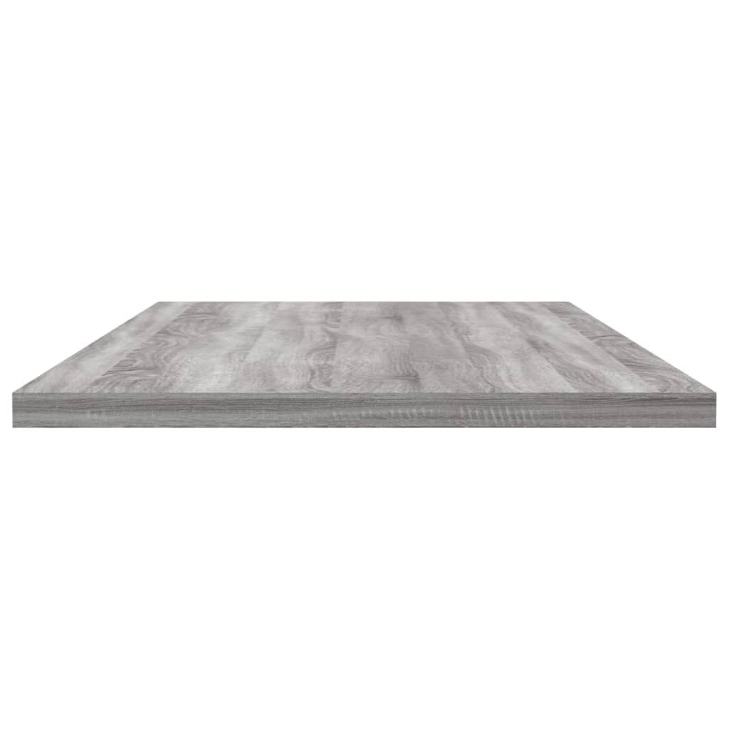 Mensole Parete 4pz Grigio Sonoma 80x30x1,5cm Legno Multistrato 838269