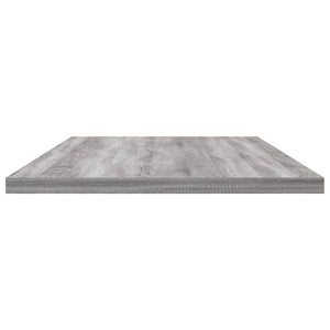 Mensole Parete 4pz Grigio Sonoma 80x30x1,5cm Legno Multistrato 838269