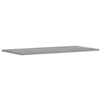 Mensole Parete 4pz Grigio Sonoma 80x40x1,5cm Legno Multistrato 838275