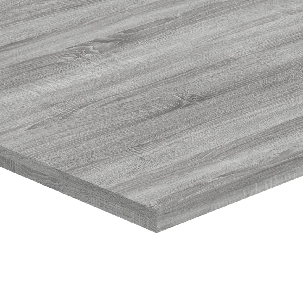Mensole Parete 4pz Grigio Sonoma 80x40x1,5cm Legno Multistrato 838275