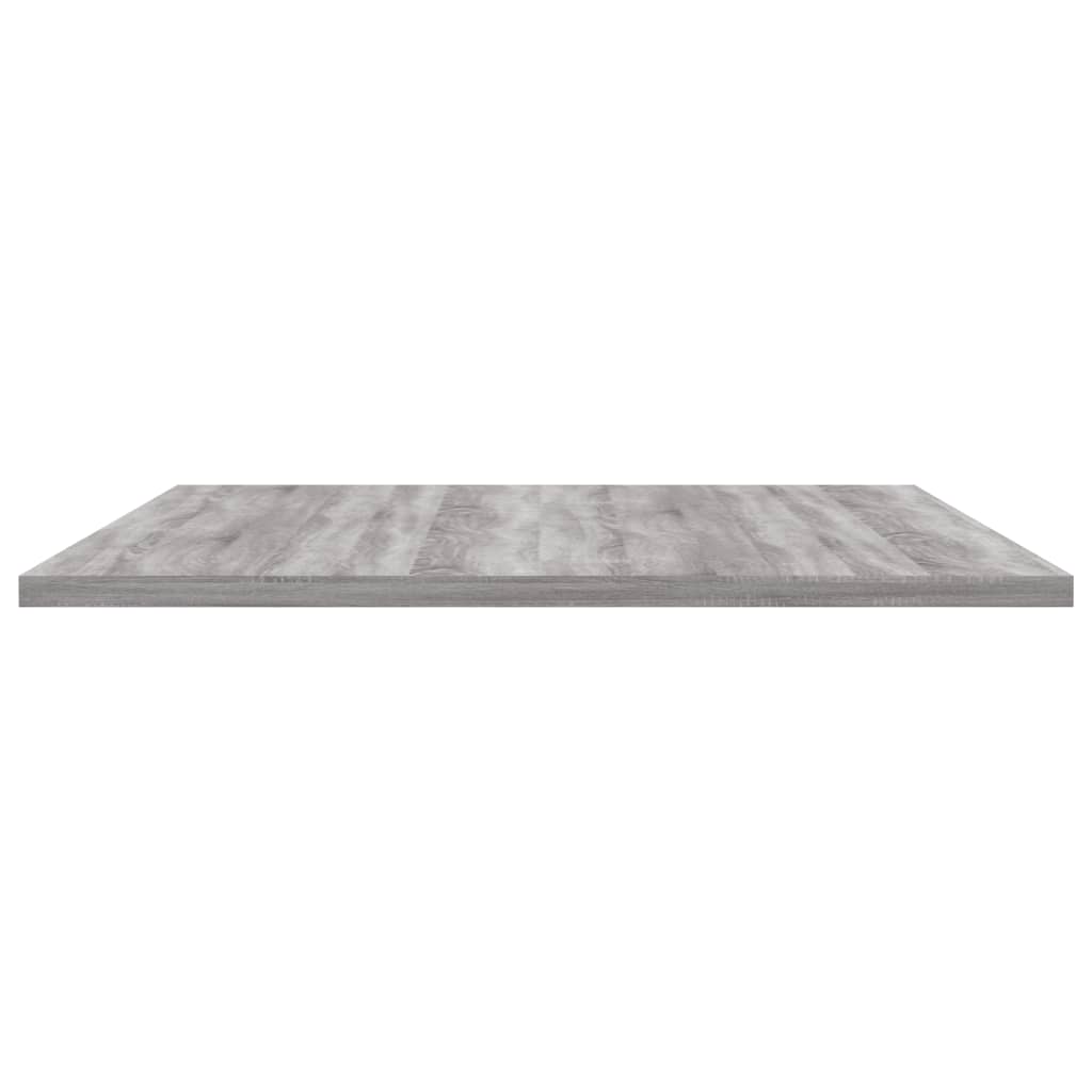 Mensole Parete 4pz Grigio Sonoma 80x50x1,5cm Legno Multistrato 838281