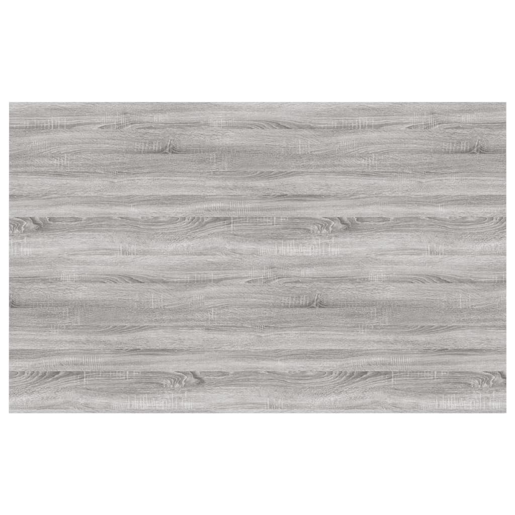 Mensole Parete 4pz Grigio Sonoma 80x50x1,5cm Legno Multistrato 838281