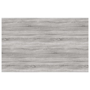 Mensole Parete 4pz Grigio Sonoma 80x50x1,5cm Legno Multistrato 838281