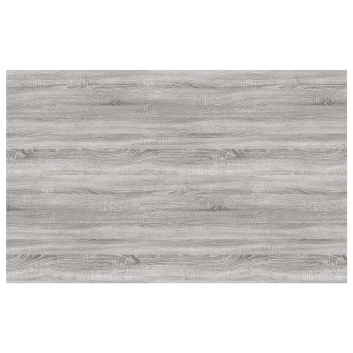 Mensole Parete 4pz Grigio Sonoma 80x50x1,5cm Legno Multistrato 838281